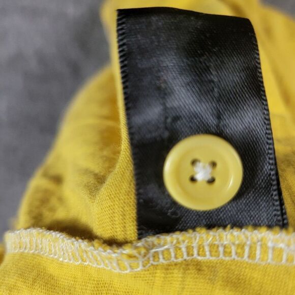 John Varvatos USA Polo Shirt Men's Xl Yellow Short Sleeve Star Knit collared - Picture 7 of 11